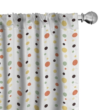Ambesonne Geometric Curtains, Circes Sports Fun, Pair of 28"x95", Multicolor