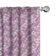thumbnail image 1 of Ambesonne Geometric Curtains, Contemporary Triangle Art, Pair of 28"x84", Pale Purple Rose Mauve, 1 of 5