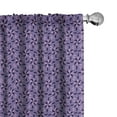 thumbnail image 1 of Ambesonne Geometric Curtains, Flowers Nature in Bloom, Pair of 28"x84", Dark Purple Violet Lilac, 1 of 5