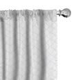 thumbnail image 1 of Ambesonne Geometric Curtains, Modern Dotted Squares, Pair of 28"x84", Grey White, 1 of 5
