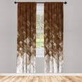 thumbnail image 1 of Ambesonne Geometric Curtains, Mosaic Ombre Violet Tones, Pair of 28"x63", Umber White, 1 of 2