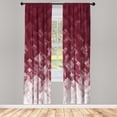 thumbnail image 1 of Ambesonne Geometric Curtains, Mosaic Ombre Violet Tones, Pair of 28"x84", Dark Fuchsia, 1 of 2
