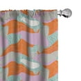 thumbnail image 1 of Ambesonne Geometric Curtains, Pastel Circular Abstract, Pair of 28"x84", Burnt Sienna Soft Pink, 1 of 4
