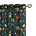 thumbnail image 1 of Ambesonne Geometric Curtains, Platonic Shapes 3D, Pair of 28"x84", Multicolor, 1 of 5