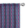 thumbnail image 1 of Ambesonne Geometric Curtains, Rhombuses Pattern, Pair of 28"x84", Multicolor, 1 of 5