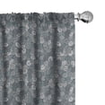 thumbnail image 1 of Ambesonne Geometric Curtains, Sketch Style Spirals, Pair of 28"x84", Multicolor, 1 of 5