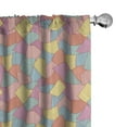 thumbnail image 1 of Ambesonne Geometric Curtains, Tile Pattern Stripes, Pair of 28"x84", Multicolor, 1 of 5