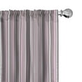 thumbnail image 1 of Ambesonne Geometric Curtains, Vertical Line Art, Pair of 28"x84", Warm Taupe Pink White, 1 of 5