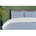 thumbnail image 1 of Ambesonne Geometric Down Alternative Quilt Comforter, Rhombus Shape Pattern, King, Pale Azure Blue and Dark Blue, 1 of 1