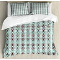 thumbnail image 1 of Ambesonne Geometric Duvet Cover Sets, Modern Round Motif, 2-Queen, Multicolor, 1 of 7