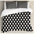 thumbnail image 1 of Ambesonne Geometric Duvet Cover Sets, Oriental Style Shapes, 2-King, Charcoal Grey and Ivory, 1 of 7
