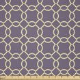 thumbnail image 1 of Ambesonne Geometric Fabric by the Yard Microfiber, Abstract Lines Vivid, 2 Yards, Pale Yellow Mauve, 1 of 2