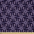 thumbnail image 1 of Ambesonne Geometric Fabric by the Yard Microfiber, Abstract Pattern Winter, 5 Yards, Mauve Lavender Purple, 1 of 2