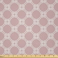 thumbnail image 1 of Ambesonne Geometric Fabric by the Yard Microfiber, Bohemian Ethnic Shapes, 2 Yards, Pale Rose White Grey, 1 of 1