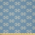 thumbnail image 1 of Ambesonne Geometric Fabric by the Yard Microfiber, Circular Floral Shape, 2 Yards, Slate Blue Tan, 1 of 2