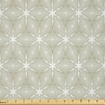 thumbnail image 1 of Ambesonne Geometric Fabric by the Yard Microfiber, Diagonal Stripes Plot, 5 Yards, Khaki Grey White, 1 of 2