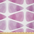 thumbnail image 1 of Ambesonne Geometric Fabric by the Yard Microfiber, Watercolor Triangles Plot, 1 Yard, Pale Purple White and Grey, 1 of 2