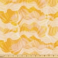 thumbnail image 1 of Ambesonne Geometric Fabric by the Yard Upholstery, Continuous Swirly Lines, 3 Yards, Pale Orange Marigold, 1 of 5