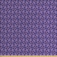 thumbnail image 1 of Ambesonne Geometric Fabric by the Yard Upholstery, Flowers Nature in Bloom, 2 Yards, Dark Purple Violet Lilac, 1 of 4