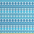 thumbnail image 1 of Ambesonne Geometric Fabric by the Yard Upholstery, Folk Cultural Forms, 10 Yards, Blue White, 1 of 4