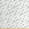 thumbnail image 1 of Ambesonne Geometric Fabric by the Yard Upholstery, Futuristic Style Dots, 5 Yards, Ivory and Black, 1 of 4