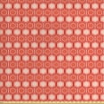 thumbnail image 1 of Ambesonne Geometric Fabric by the Yard Upholstery, Hexagonal Comb Tile, 5 Yards, Peach Coral Dark Coral, 1 of 4