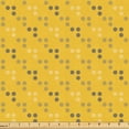 thumbnail image 1 of Ambesonne Geometric Fabric by the Yard Upholstery, Irregular Halftone Circle, 1 Yard, Earth Yellow and Pale Brown, 1 of 5