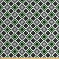 thumbnail image 1 of Ambesonne Geometric Fabric by the Yard Upholstery, Mediterranean Cultures, 5 Yards, Green White, 1 of 4