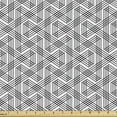 thumbnail image 1 of Ambesonne Geometric Fabric by the Yard Upholstery, Minimalist Zig Zag, 1 Yard, Black White, 1 of 5