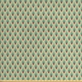 thumbnail image 1 of Ambesonne Geometric Fabric by the Yard Upholstery, Mountain Shape Art, 10 Yards, Pale Green Red Ivory, 1 of 4