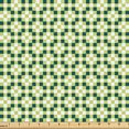 thumbnail image 1 of Ambesonne Geometric Fabric by the Yard Upholstery, Squares Blocks Pattern, 10 Yards, Dark Teal Apple Green, 1 of 1