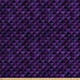 thumbnail image 1 of Ambesonne Geometric Fabric by the Yard Upholstery, Squares and Triangles, 2 Yards, Purple Black, 1 of 4