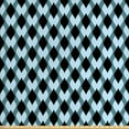 thumbnail image 1 of Ambesonne Geometric Fabric by the Yard Upholstery, Surreal Leaf Pattern, 3 Yards, Slate Blue Black, 1 of 4