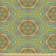 thumbnail image 1 of Ambesonne Geometric Fabric by the Yard Upholstery, Vintage Interwoven Shapes, 5 Yards, Multicolor, 1 of 5
