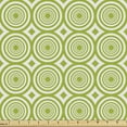 thumbnail image 1 of Ambesonne Geometric Fabric by the Yard Upholstery, Vortex Whirlpool Motif, 1 Yard, Apple Green White, 1 of 5