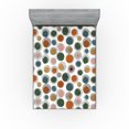 thumbnail image 1 of Ambesonne Geometric Fitted Sheet, Atomic Sketch Mid Century, Queen Size, Orange Green Blush, 1 of 5
