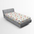 thumbnail image 1 of Ambesonne Geometric Fitted Sheet, Circes Sports Fun, Twin Size, Multicolor, 1 of 2