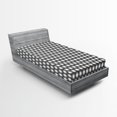 thumbnail image 1 of Ambesonne Geometric Fitted Sheet, Circular Disc Forms, Twin Size, White, 1 of 2