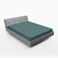 thumbnail image 1 of Ambesonne Geometric Fitted Sheet, Nested Square Pattern, Full Size, Brown and Sky Blue, 1 of 3