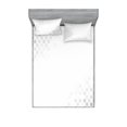thumbnail image 1 of Ambesonne Geometric Fitted Sheet & Pillow Sham Set, Abstract Mosaic Art, Queen, White, 1 of 3