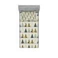 thumbnail image 1 of Ambesonne Geometric Fitted Sheet & Pillow Sham Set, Abstract Triangle, Twin, Taupe, 1 of 2