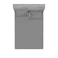 thumbnail image 1 of Ambesonne Geometric Fitted Sheet & Pillow Sham Set, Black and White Zigzags, Full, Black and White, 1 of 2