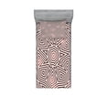 thumbnail image 1 of Ambesonne Geometric Fitted Sheet & Pillow Sham Set, Celtic Baroque Boho, Twin, Brown Beige, 1 of 2
