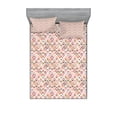 thumbnail image 1 of Ambesonne Geometric Fitted Sheet & Pillow Sham Set, Contemporary Motif Design, Full, Multicolor, 1 of 2