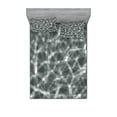 thumbnail image 1 of Ambesonne Geometric Fitted Sheet & Pillow Sham Set, Digital Fractal Art, Full, Dimgray White, 1 of 2