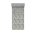thumbnail image 1 of Ambesonne Geometric Fitted Sheet & Pillow Sham Set, Folkloric Effect Tile, Twinxl, Multicolor, 1 of 2