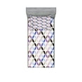 thumbnail image 1 of Ambesonne Geometric Fitted Sheet & Pillow Sham Set, Retro Circles Leaf, Twin, Multicolor, 1 of 2