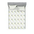 thumbnail image 1 of Ambesonne Geometric Fitted Sheet & Pillow Sham Set, Scandinavian Triangles, Full, Multicolor, 1 of 2
