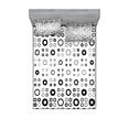 thumbnail image 1 of Ambesonne Geometric Fitted Sheet & Pillow Sham Set, Vortex Disc Shapes, Queen, Black White, 1 of 2