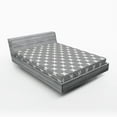 thumbnail image 1 of Ambesonne Geometric Fitted Sheet, Rotated Lines, Queen Size, Grey White, 1 of 2